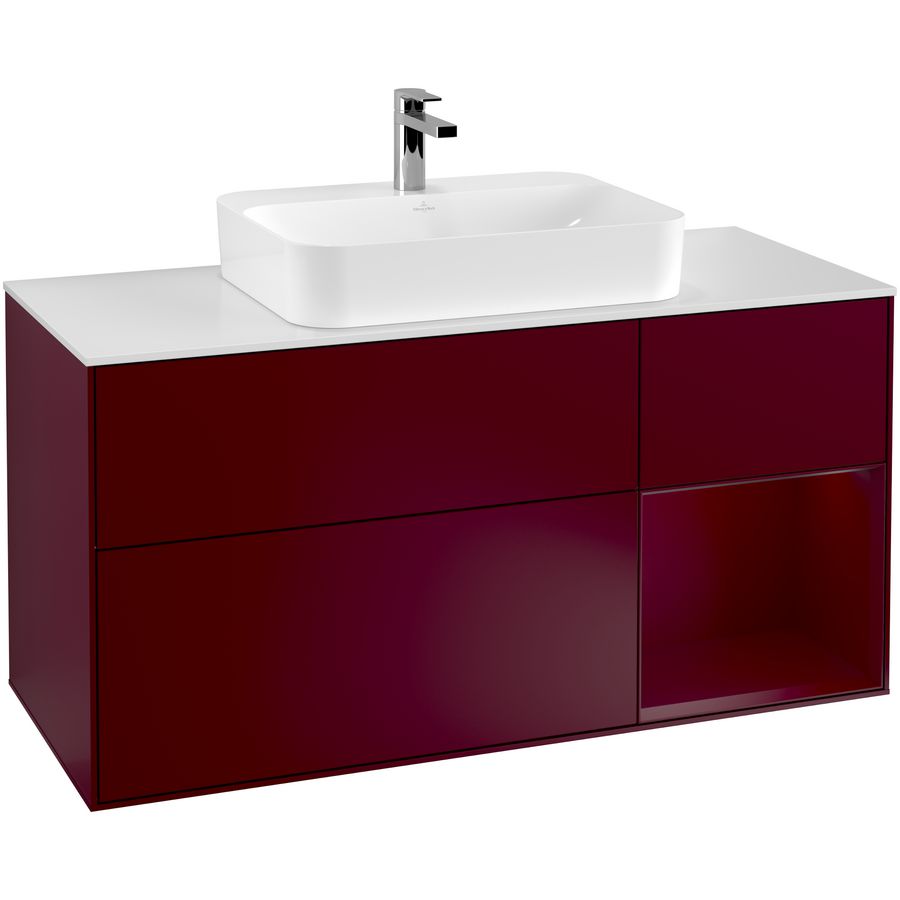 Wastafelonderkast Finion 1200x603x501mm Peony Matt Lacquer F421HBHB