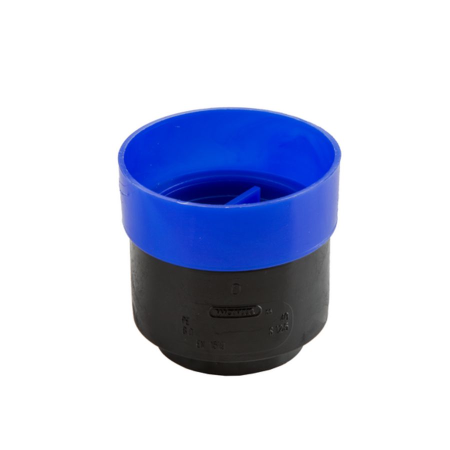PE aansluitmof 40x46mm PN4 zwart