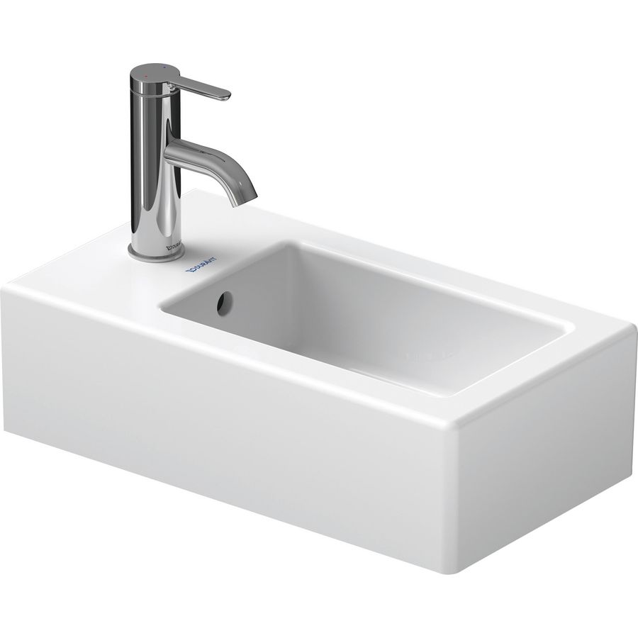 VERO #070225 fontein 250mm wit met kraangat met overloop