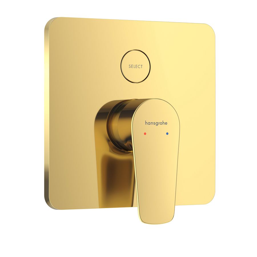 Talis E 1-hendel afbouwdeel inbouwbadmengkraan voor 2 functies Polished Gold Optic