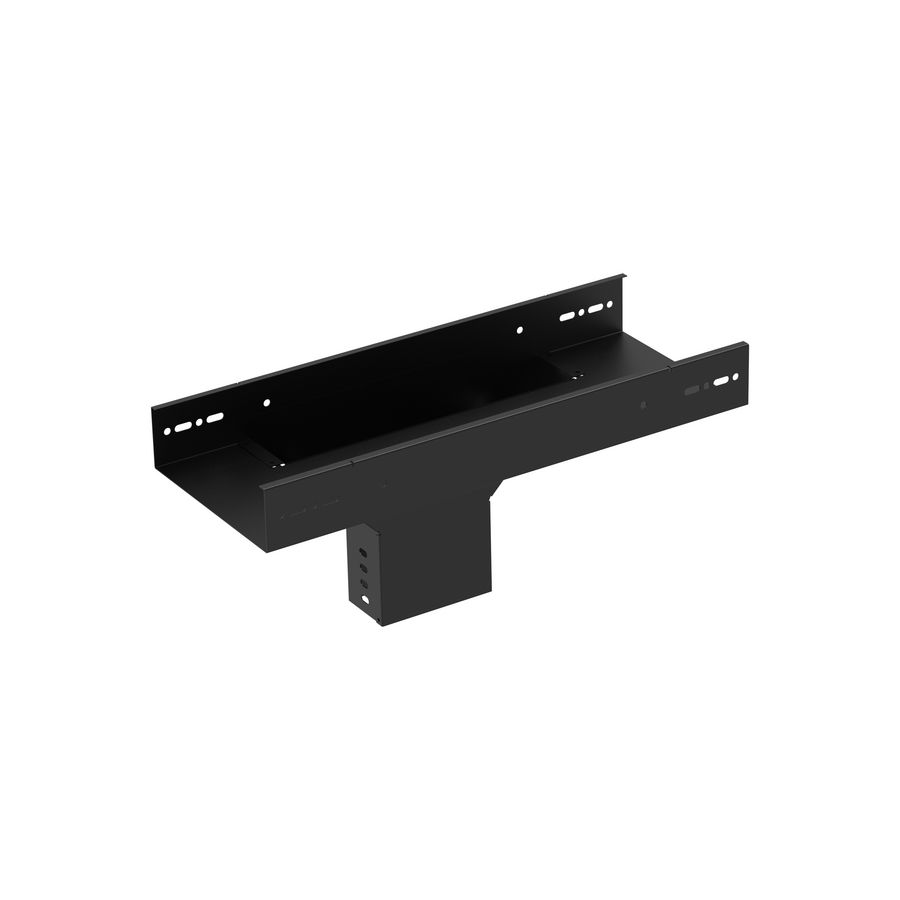 T-stuk kabelgoot wandstuk verticaal 200-120mm zwart KG281