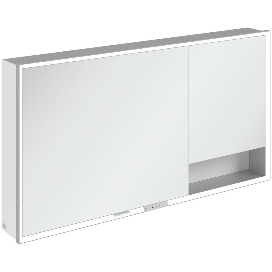 Opbouw Spiegelkast My View+ 1400x750x168mm Pure White