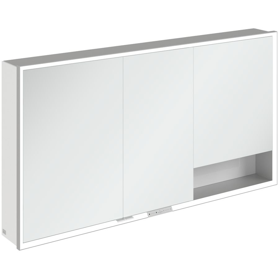 Opbouw Spiegelkast My View+ 1400x750x168mm Brilliant White