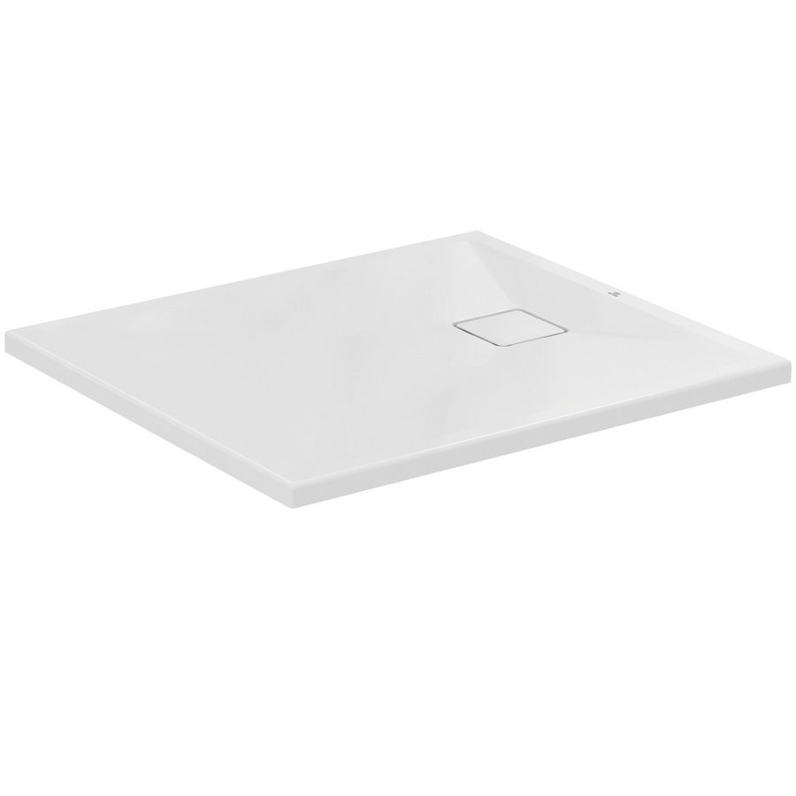 Douchbak ULTRA FLAT EVO rechthoekig 900x800x35mm glanzend wit zonder waste