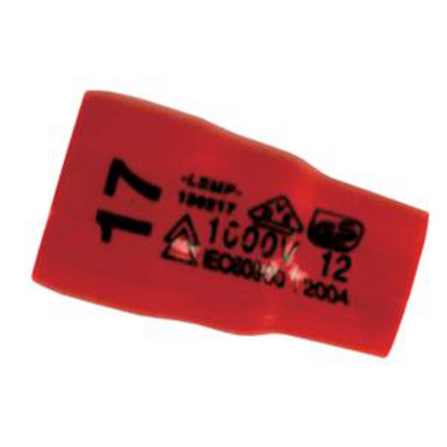 Geisoleerde buitenzeskantdop 3/8" SW6