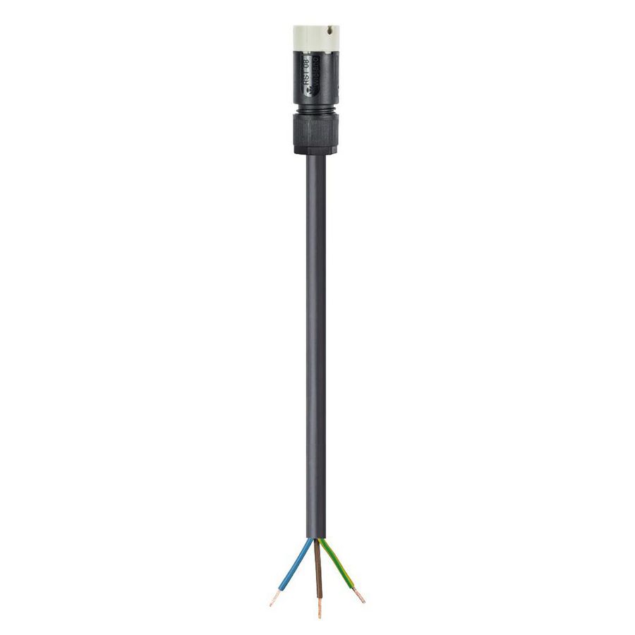 Aansluitsnoer RST08I3 male 3-polig H05RNF 100cm grijs VVE=100