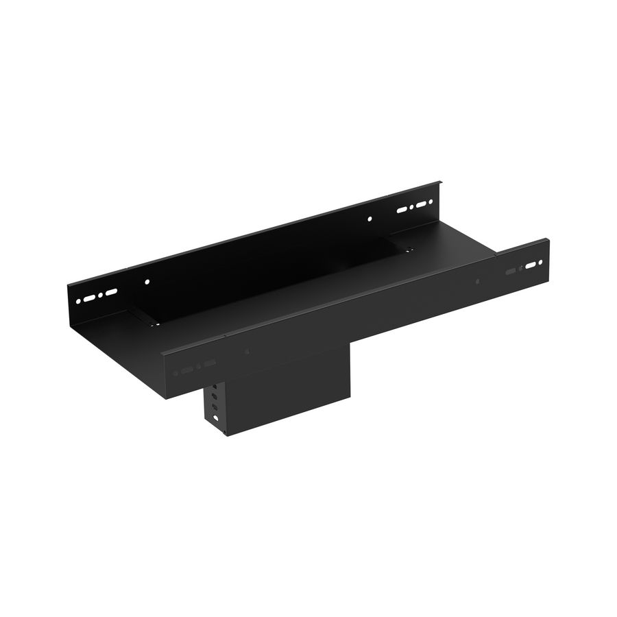 T-stuk kabelgoot wandstuk verticaal 250-200mm zwart KG281