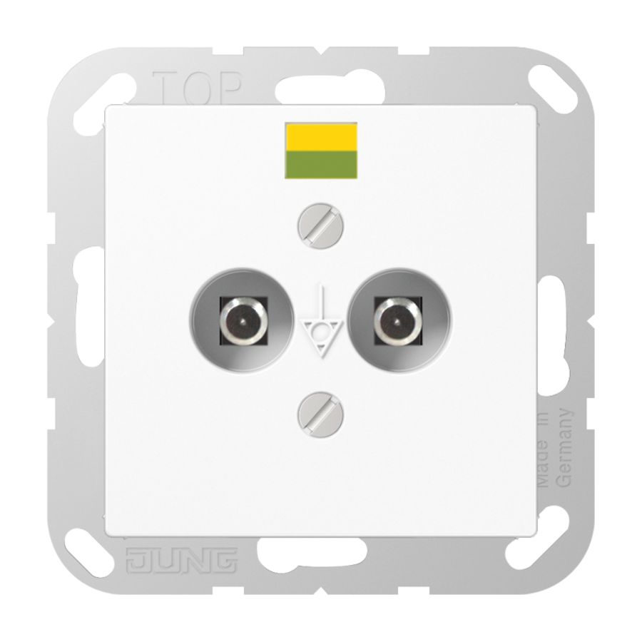 PotentiaalvereffeningscontactdoosA(S) alp.wit 2v Sil+