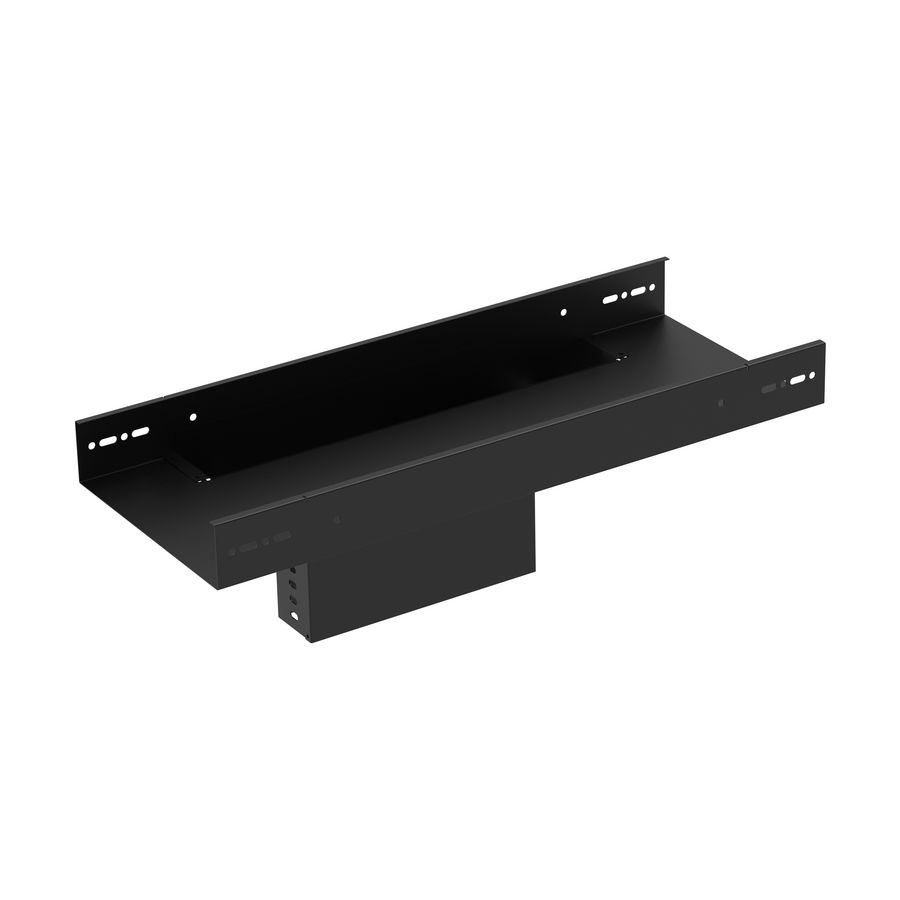 T-stuk kabelgoot wandstuk verticaal 250-250mm zwart KG281