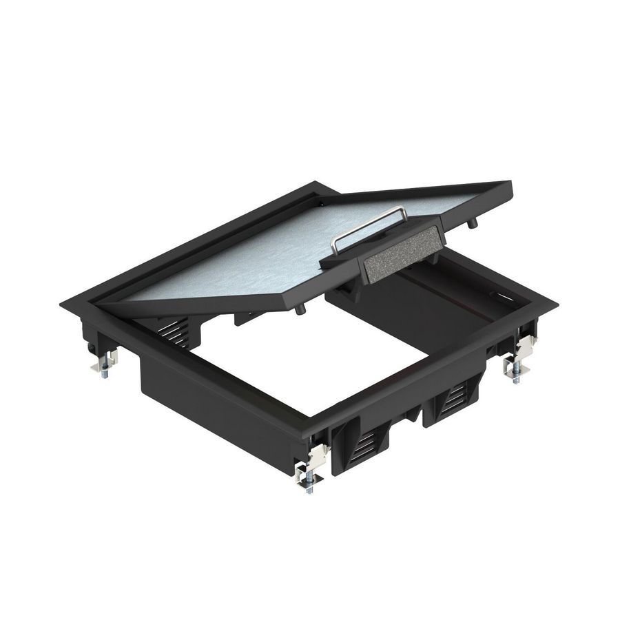 Inbouweenheid voor kanaalmontage 217x217x61 polyamid zwart