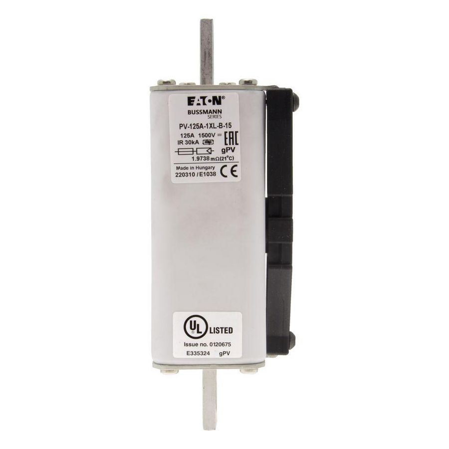 Zekering hoge snelheid 125A DC 1500V 1XL 51x189mm gPV IEC