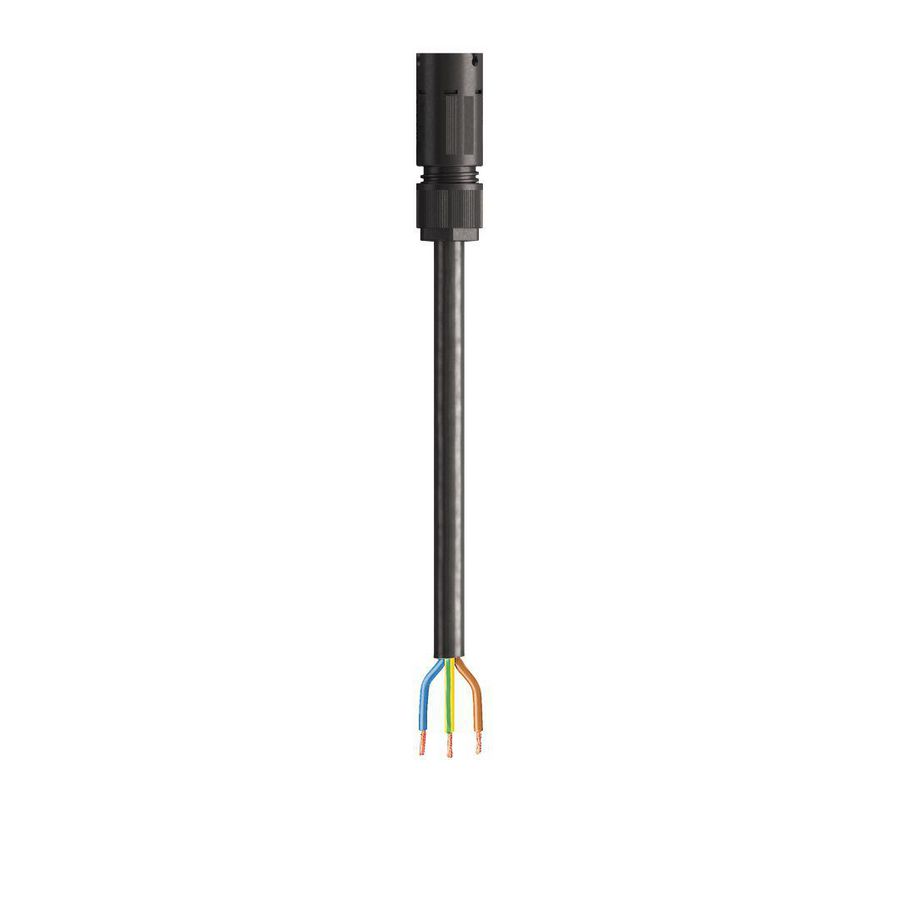 Aansluitsnoer RST08I3 male 3-polig H05RNF 200cm zwart VVE=50