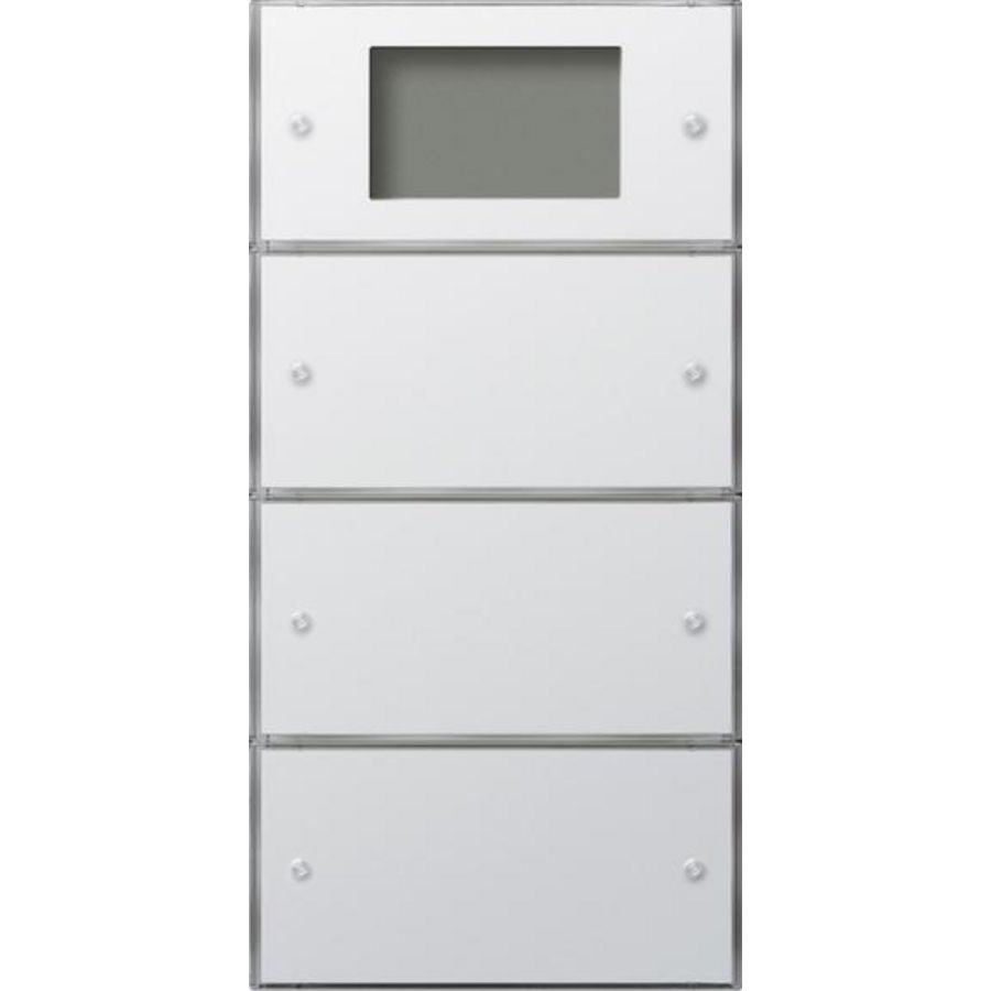 Tastsens.3 Plus 3-voudig (1+2) KNX Gira F100 zuiver wit
