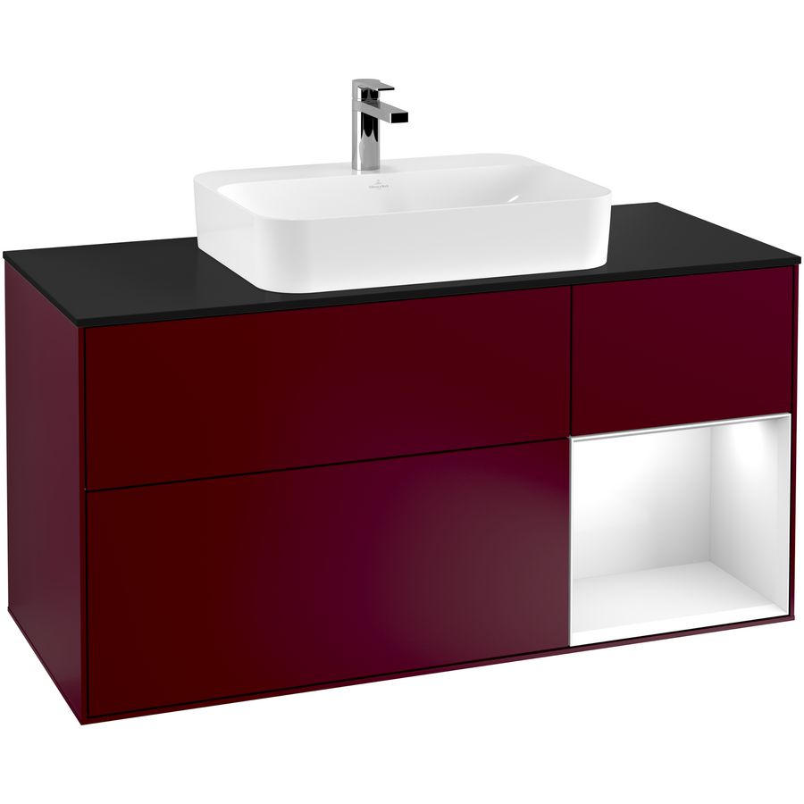 Wastafelonderkast Finion 1200x603x501mm Peony Matt Lacquer F422GFHB