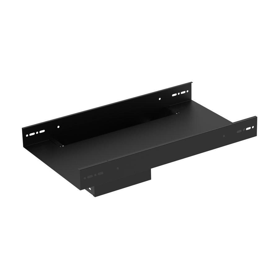 T-stuk kabelgoot wandstuk verticaal 330-200mm zwart KG281