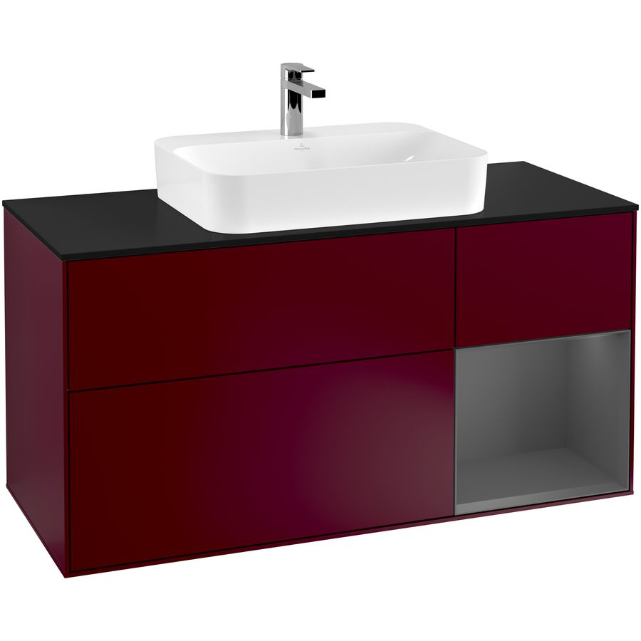 Wastafelonderkast Finion 1200x603x501mm Peony Matt Lacquer F422GKHB