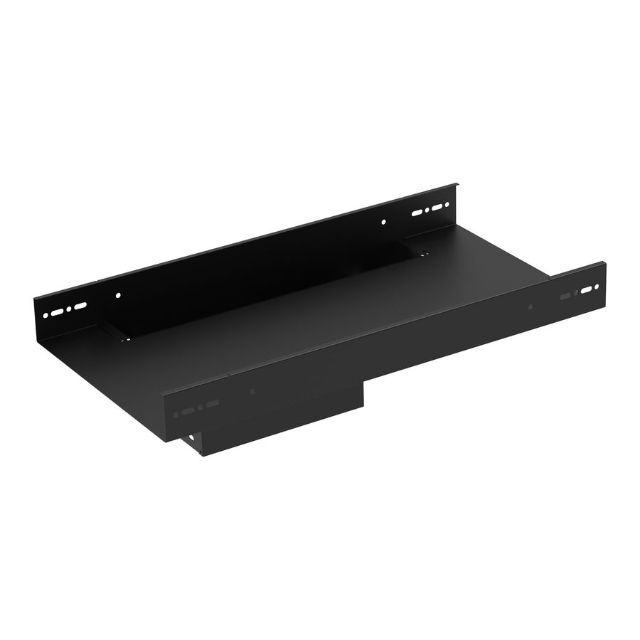 T-stuk kabelgoot wandstuk verticaal 330-250mm zwart KG281