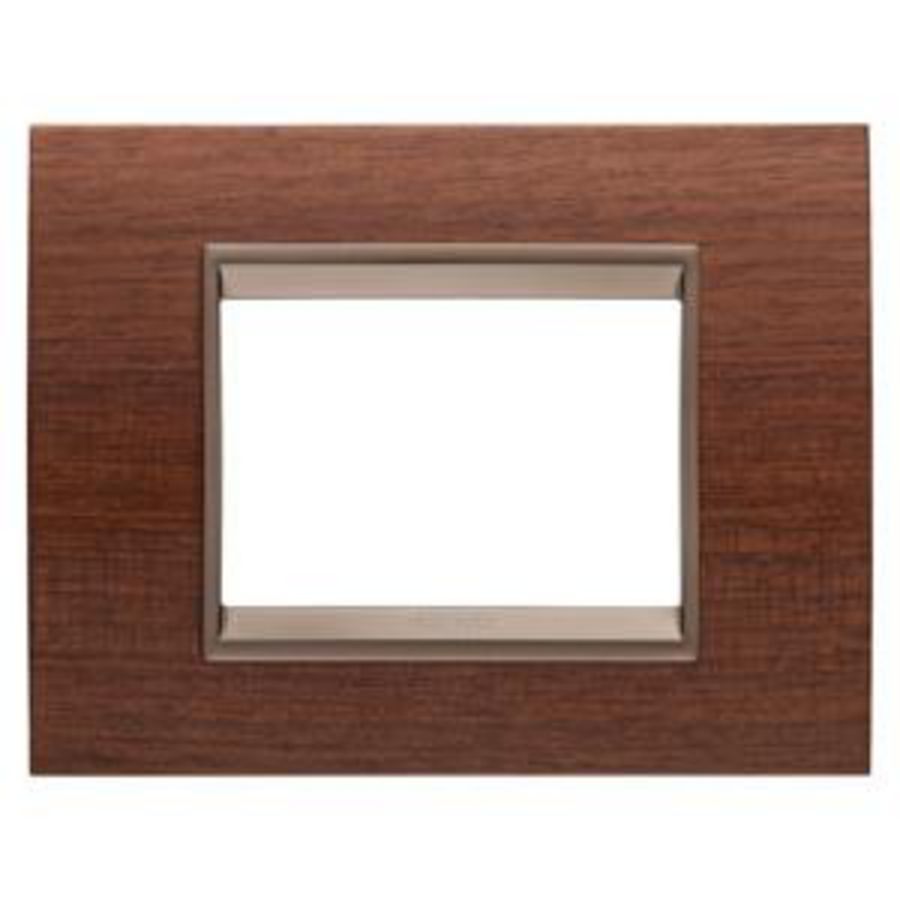 LUX PLAAT-VAN HOUT-3 MODULE-WALNOOT-BINNENFRAME MAT