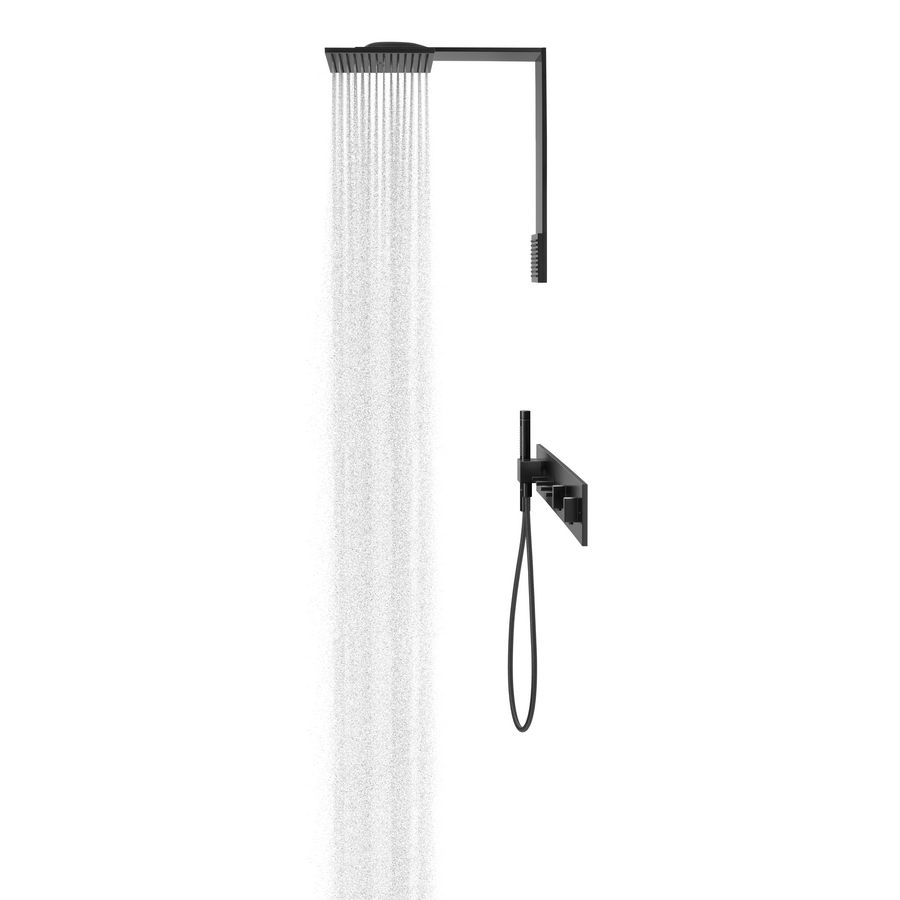AXOR ShowerComposition module 250/250 2jet schouderdouche mat zwart