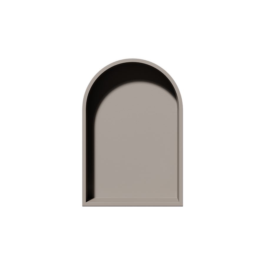 Inbouwnis BOX Arc 320x470x70mm kleur matt sand beige