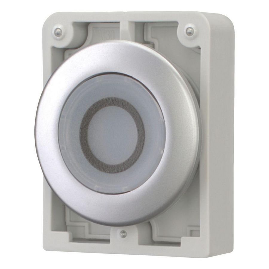 Signaaldrukknop 30mm vlak "O" vast