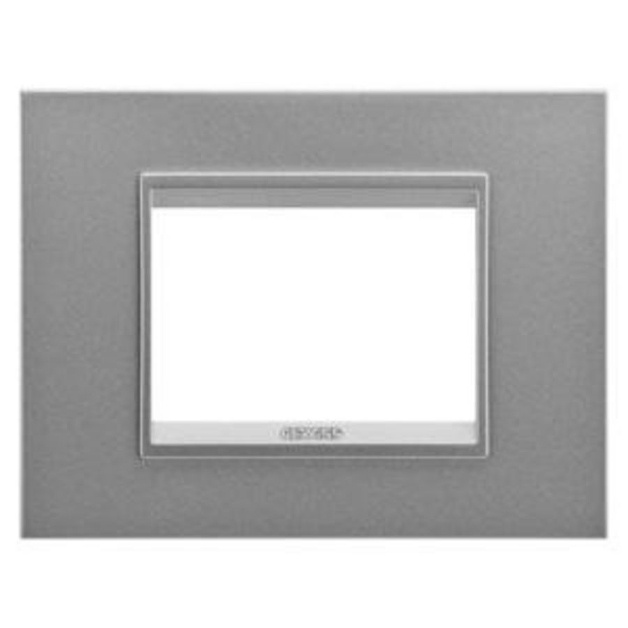 LUX PLAAT-VAN METAAL-3 MODULE-MONOCHROOM ALUMINIUM-C