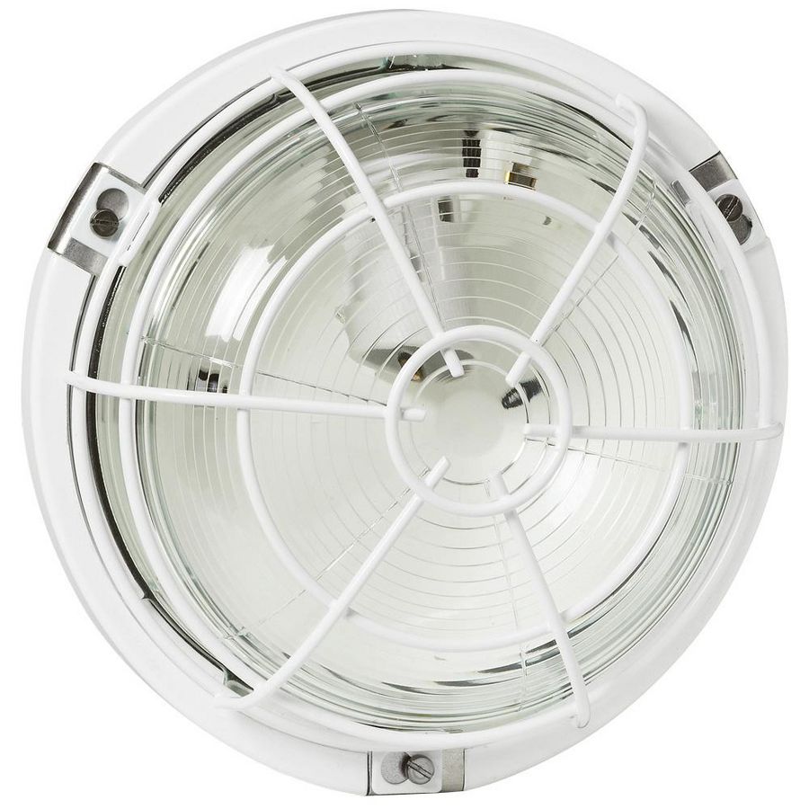 Wandlicht staal rond 100W