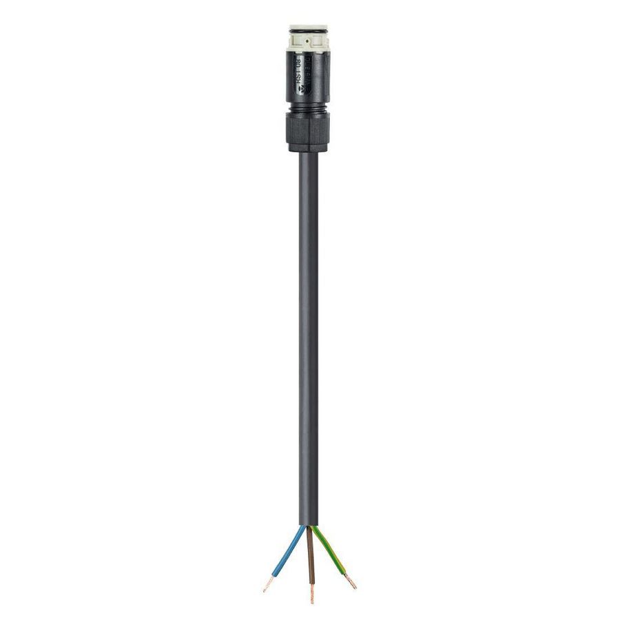 Aansluitsnoer RST08I3 female 3-polig H05RNF 100cm grijs VVE=100