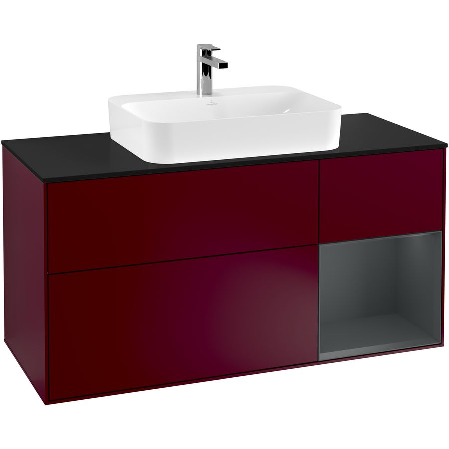 Wastafelonderkast Finion 1200x603x501mm Peony Matt Lacquer F422HGHB