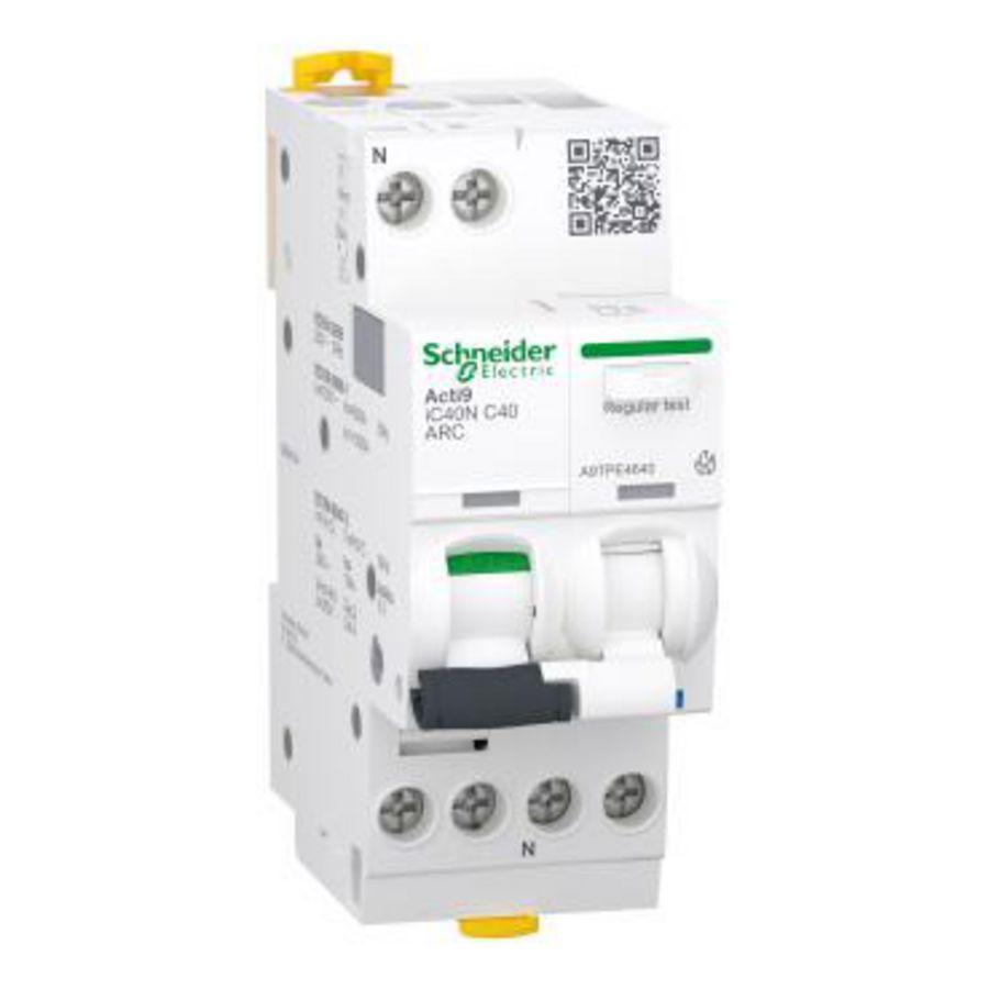 Vlamboogbev. circuit breaker Acti9 iC40N ARC 1-polig + Nul 40A C