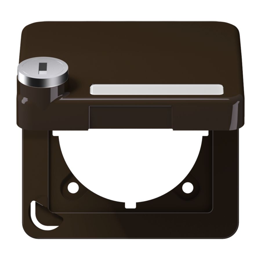 Klapdeksel CD500 bruin met slot