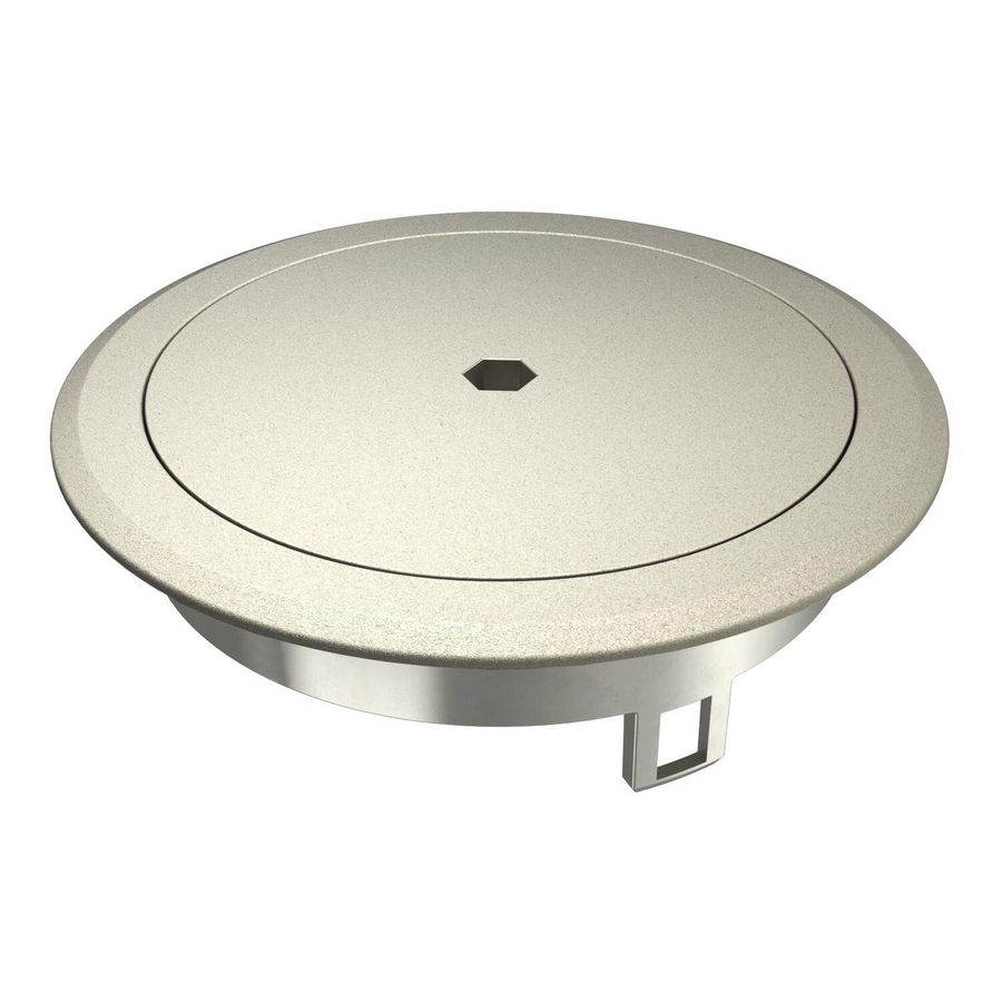 Blinddeksel met binnenzeskant zink vernickelt