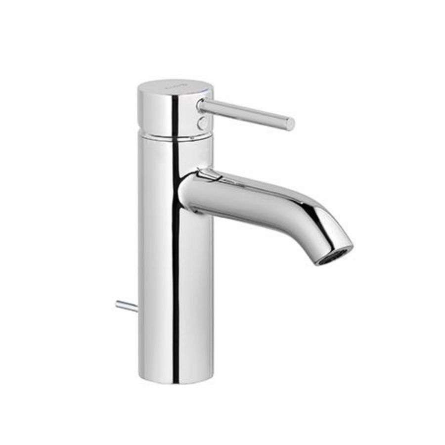 Bozz wastafelmengkraan met waste 100 chroom