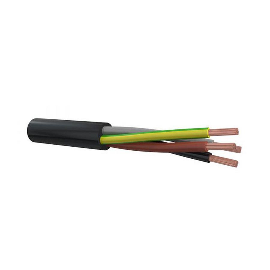 Haspel a 500m. VMvL (H05VV-F) Eca 4G0,75 zwart H500
