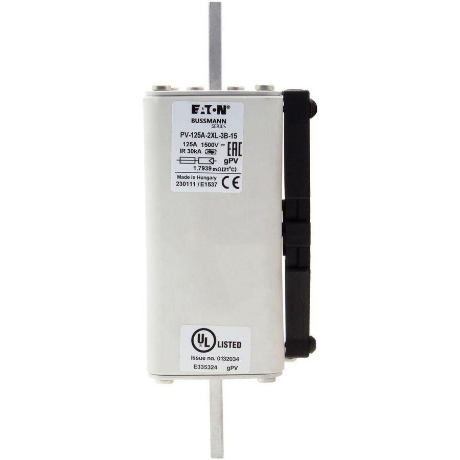 Zekering hoge snelheid 125A DC 1500V 2XL 60x205mm gPV IEC