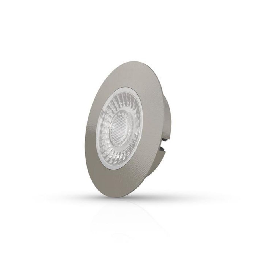 Downlight cabiled 4W Ø65mm 2.700K geborsteld chr IP44