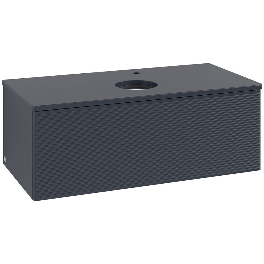 Wastafelonderkast Antao 1000x360x500mm Mid.Blue Matt Lacquer L31150HG