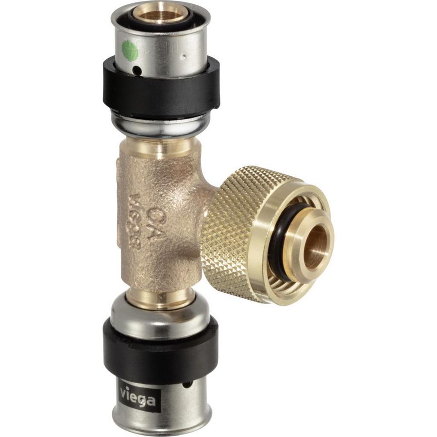 T-koppeling verlopend Smartpress 20x 1/2" bt. Prevista x20mm 6718.8