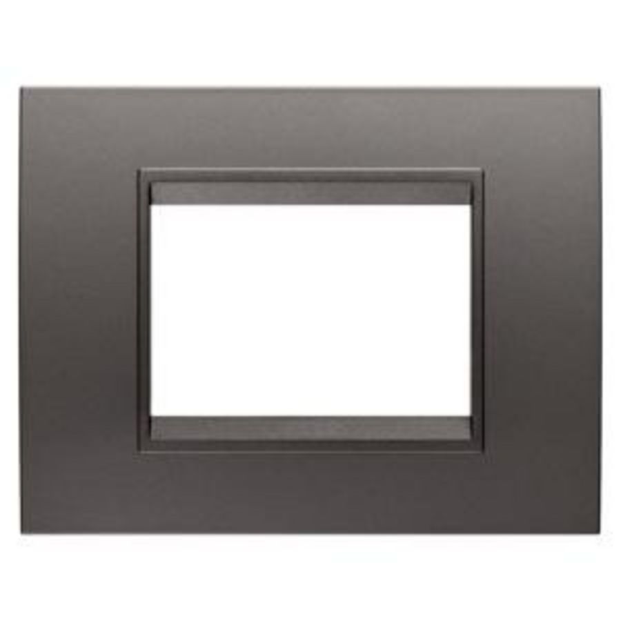 LUX PLAAT-VAN METAAL-3 MODULE-STAALGRIJS-BINNENFRAME