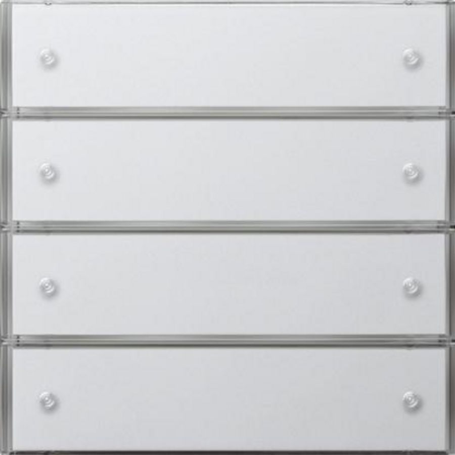Tastsens.3 Komfort 4-voudig KNX Gira F100 zuiver wit