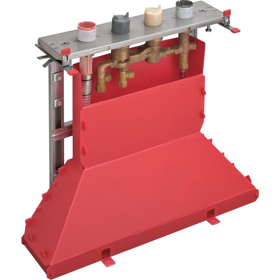 Axor inbouwdeel v.4-gats tegelrandthermostaat met Secuflex box