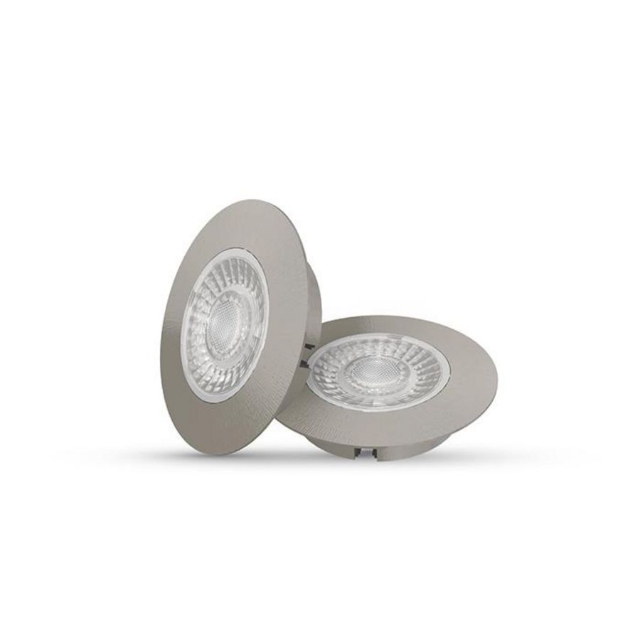 Downlight cabiled set 2x4W Ø65mm 2.700K chroom IP44