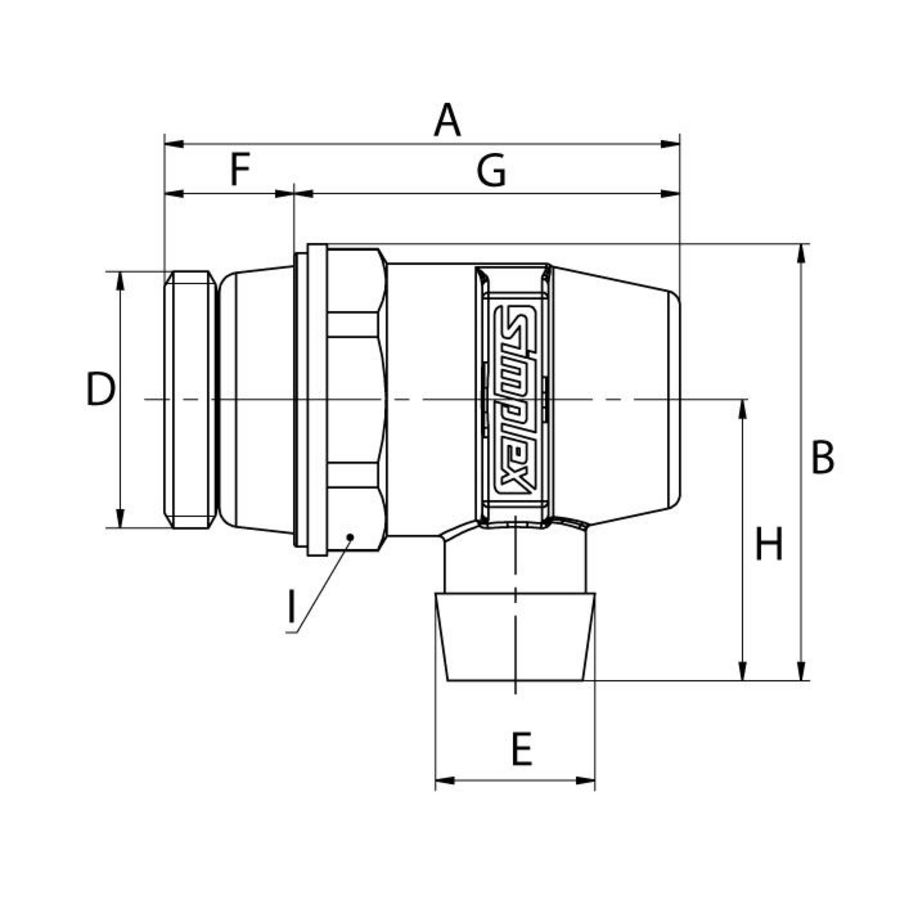 Aftapper Exclusief draaibaar G1/2 Ni Simplex VVE=10