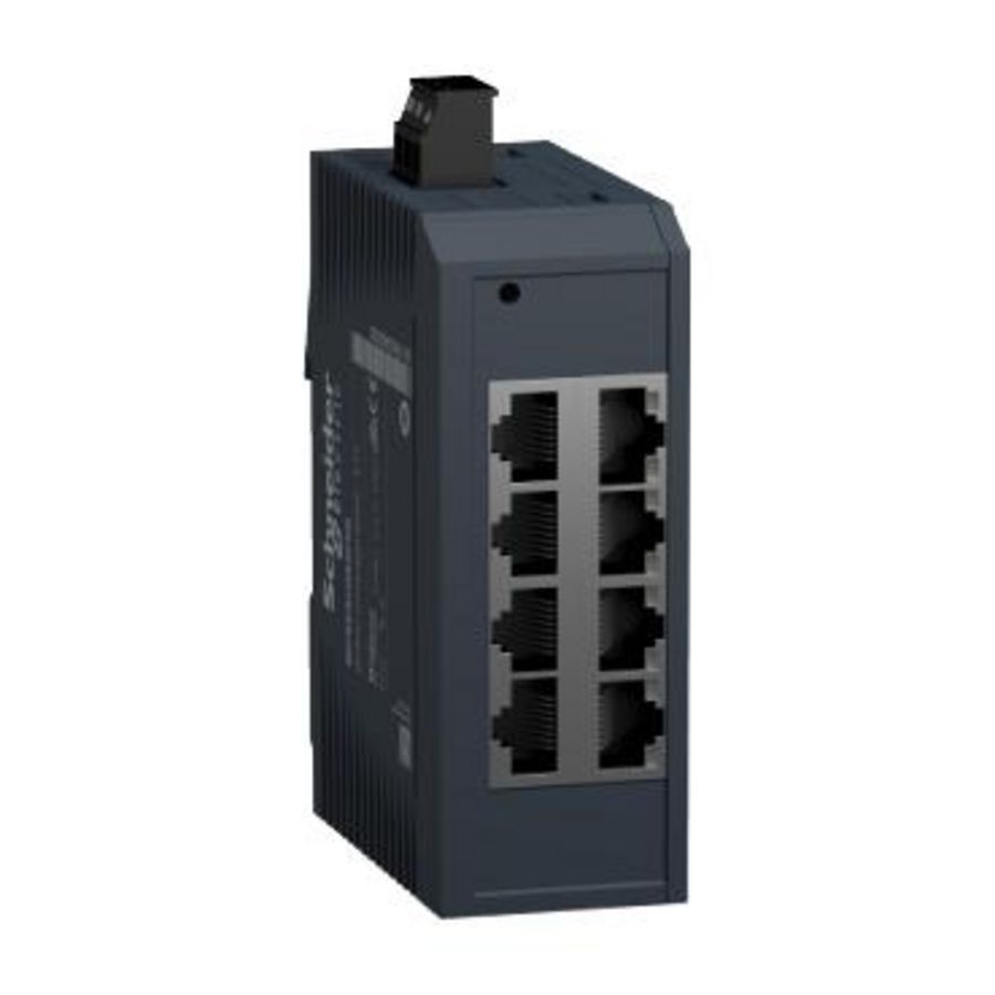 Unmanaged Switch 8 ports for copper Modicon