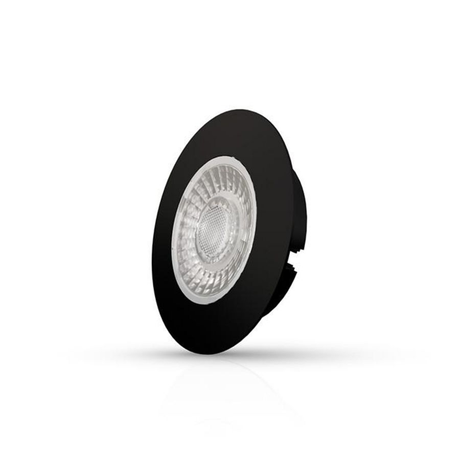 Downlight cabiled 4W Ø65mm 2.700K zwart IP44
