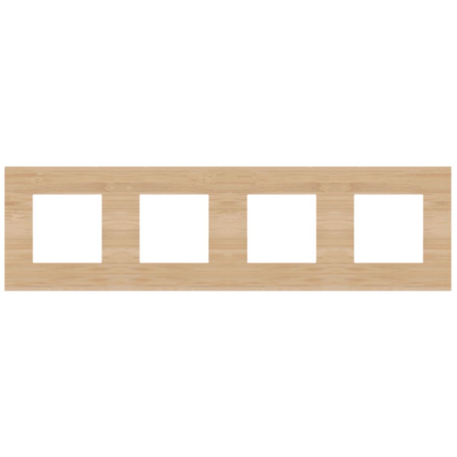 4-voudig afdekplaat hoh 71mm Pure bamboo