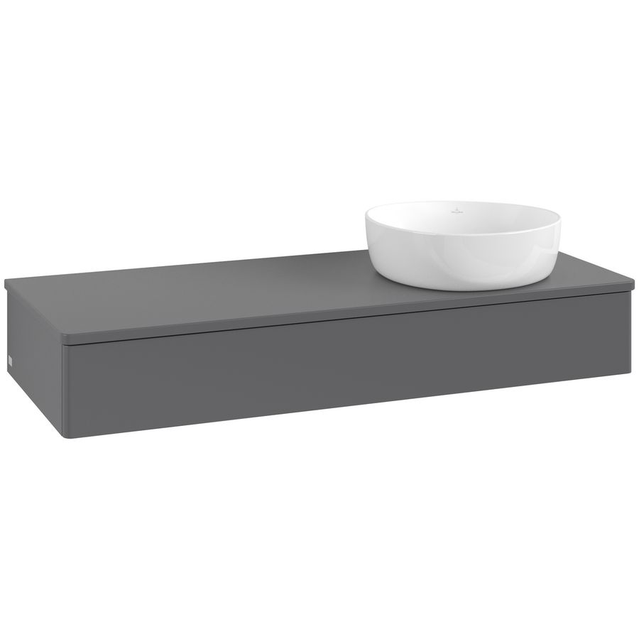 Wastafelonderkast Antao 1200x190x500mm Antr. Matt Lacquer L12050GK