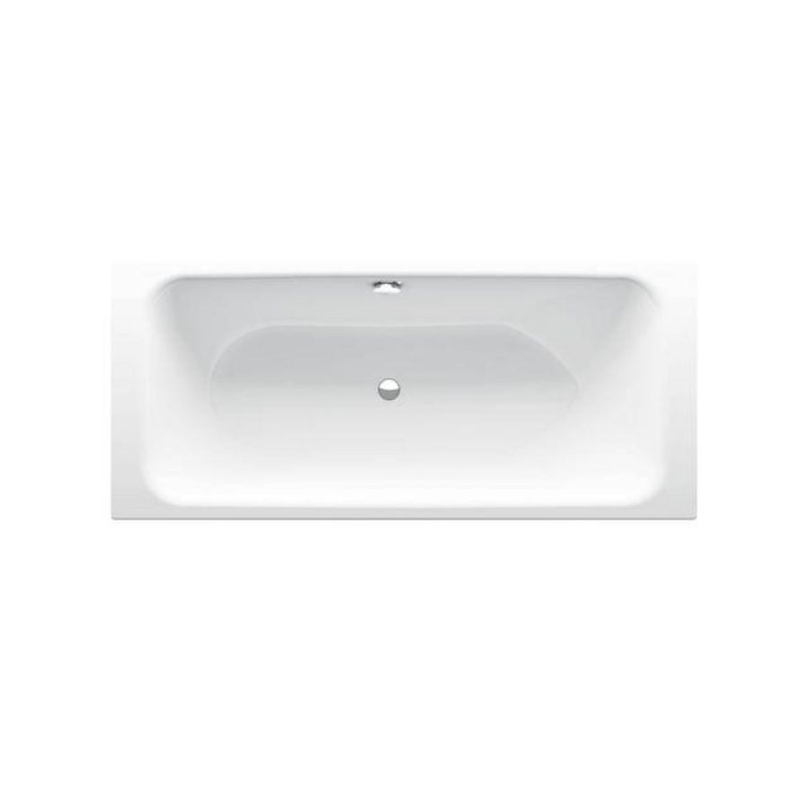 Ligbad staal geglazuurd duo BettePurista 180x80cm wit excl. poten