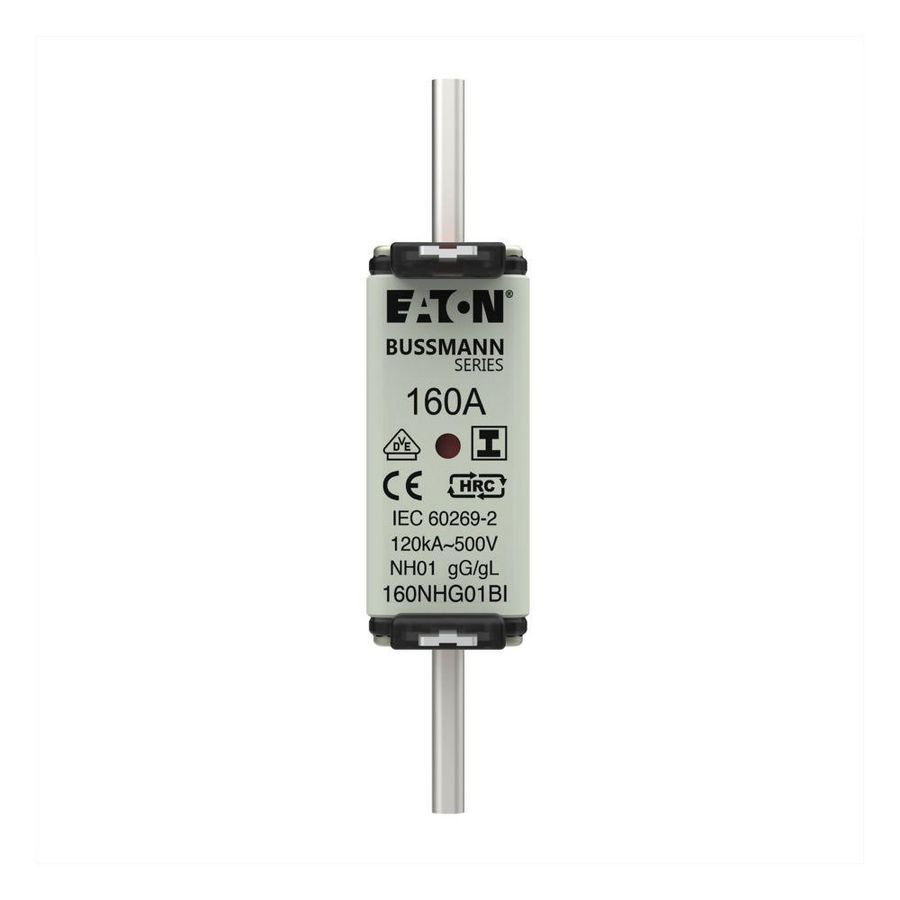 Zekering laagsp. 160A AC 500V NH01 gL/gG dubbele mel VVE=3