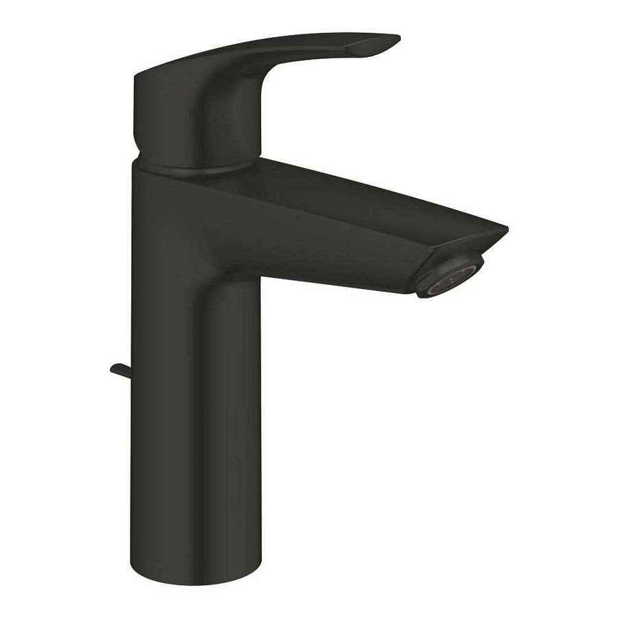 Eurosmart M-Size wastafelmengkraan ES Matte Black (mat zwart) incl. wasteinrichting (prof)